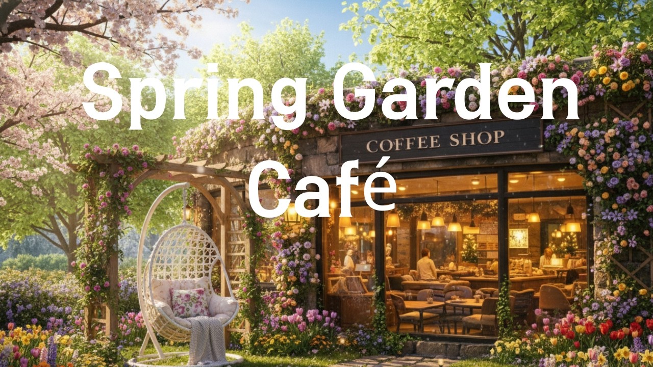 Spring Garden Café 🌸 | Cozy Lo-fi Beats for Study, Relax & Focus