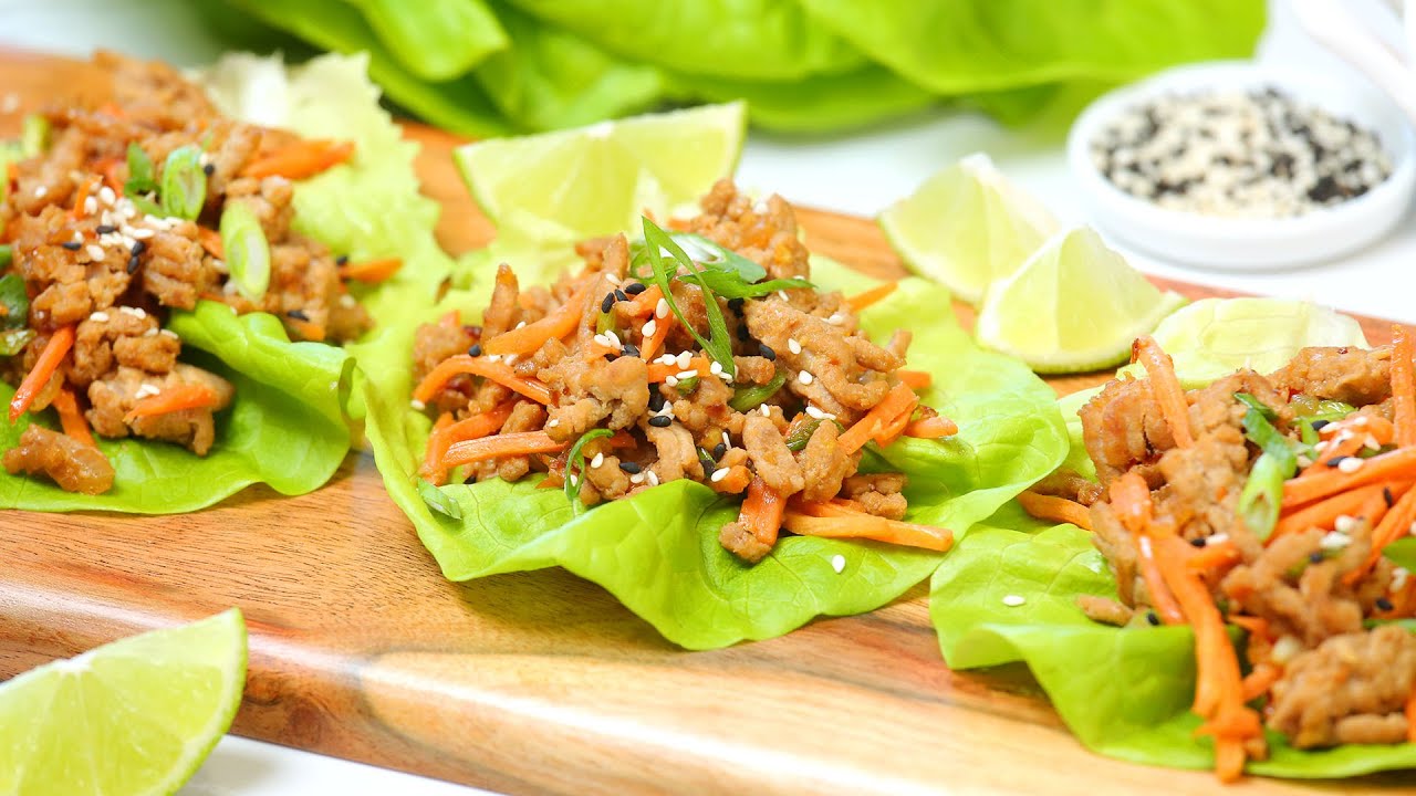 Make Ahead Chicken Lettuce Wraps | Low-Carb + Healthy + Easy Meal Prep Recipe | The Domestic Geek