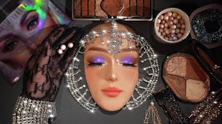 ASMR ROYAL Purple Makeup on Mannequin