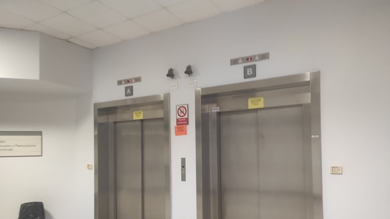 2 1994 Schindler M series lifts # ospedale San luca Trecenta Italy (short Ride)