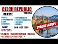 jobs in Czech republic for indian|hotel Jobs in Czech republic|free visa|salary 1200 EURO monthly|🔥