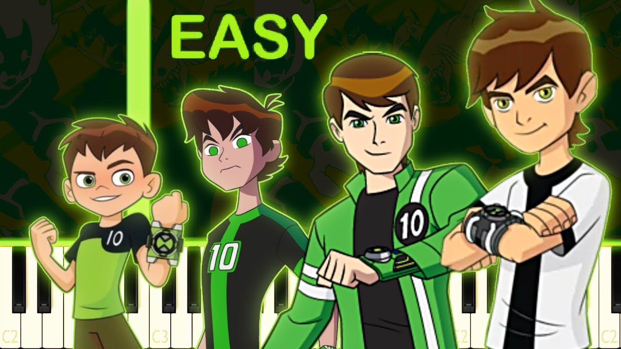 ALL Ben 10 Theme Songs On Piano 