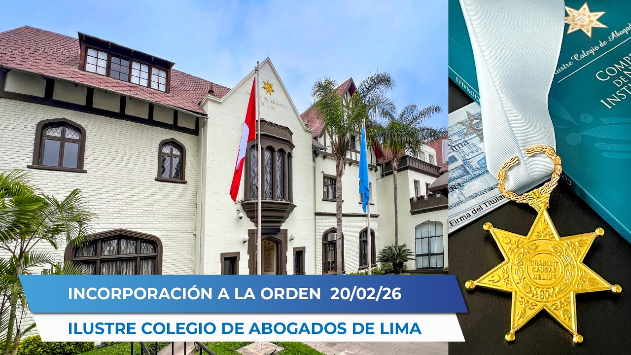 Incorporación a la Orden del CAL 20-02-26