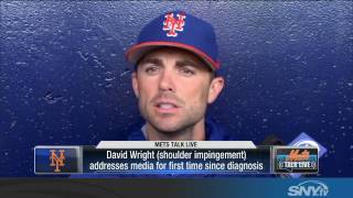 David Wright discusses shoulder injury and immediate Mets future