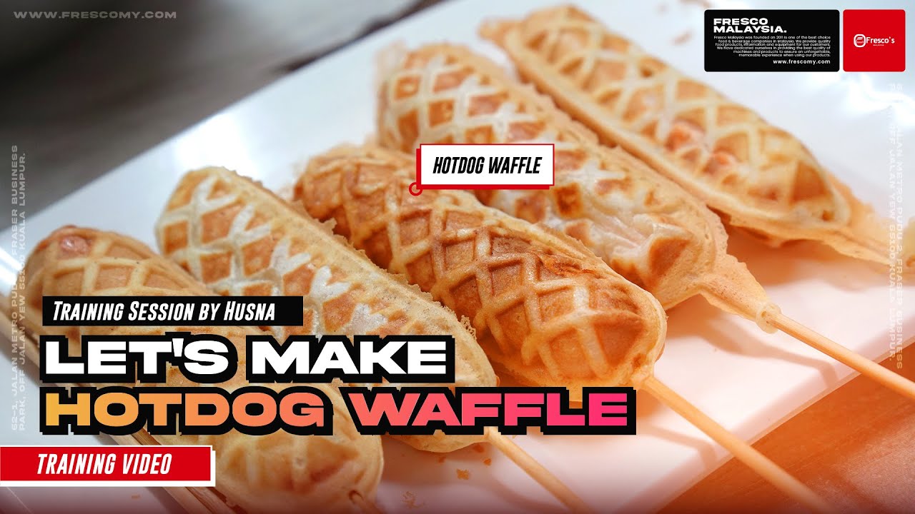Let's Make Hotdog Waffle Free Training (How To Make Waffle Hotdog