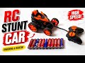 Unboxing rc radio control stuntcar rc helicopter 3D lighting police car autobot police car