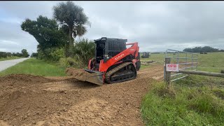 Installing a new driveway and scraping building pads. Dream home build pt.1