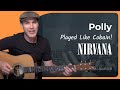 How to play Polly by Nirvana, Acoustic Unplugged Beginner (Guitar Lesson BS-806)