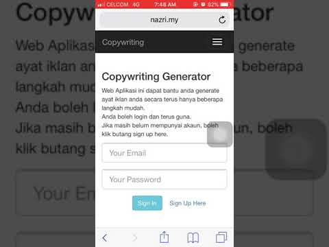 Tutorial cara menggunakan Software copywriting generator