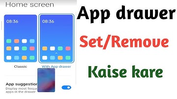 How to enable app drawer in poco x6 neo , x5 pro | poco x4 pro me app drawer transperant kaise kare