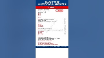AMCAT Test Questions and Answers
