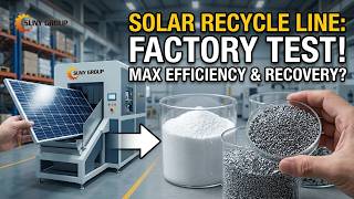 Solar Panel Recycling Plant Factory Test | High Efficiency PV Panel Recycling System