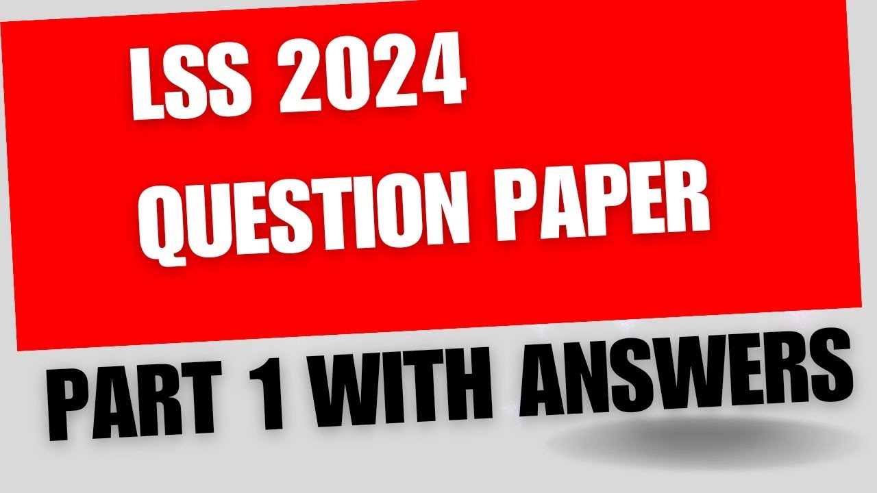 LSS Exam 2024 Questions and answers| LSS Malayalam,English and GK paper ...