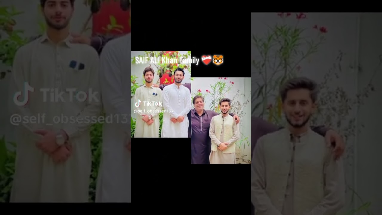 saifalikhan with father and brother  