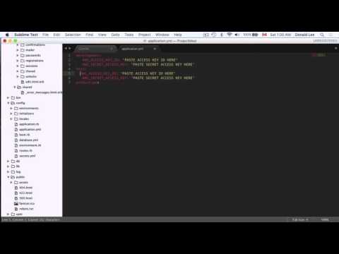 Ruby on Rails Tutorial 29   Figaro Gem