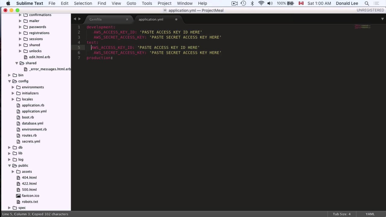 Ruby on Rails Tutorial 29 Figaro Gem - YouTube