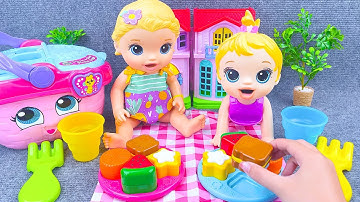 [🐻toy asmr🐻] Satisfying Unboxing Picnic Basket PlaySet ASMR, Rabbit Piano Toys | Review Toys