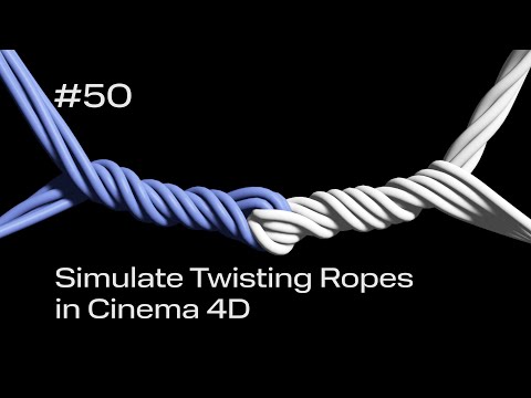 Cinema 4D Quick Tip #50 - Simulate Twisting Ropes (Project File on Patreon)