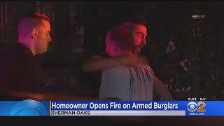 Sherman Oaks homeowner opens fire at armed burglars
