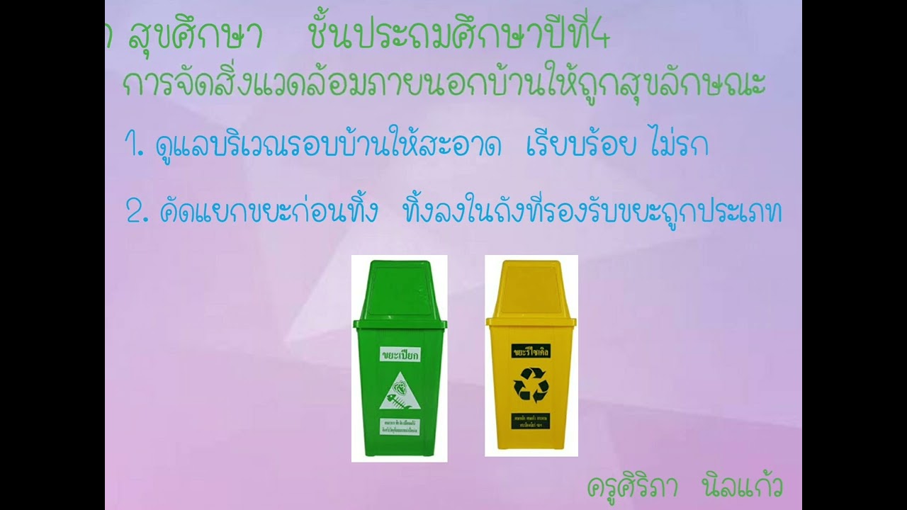 สิ่งแวดล้อมภายนอก 2022 การจัดสิ่งแวดล้อมภายนอกบ้านป.4