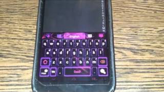 GO Keyboard Purple Flame theme - Studio4Apps screenshot 4