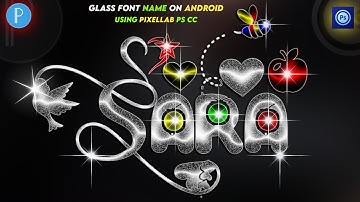 Create Glass Font Editing Ps touch PixelLab | how To Make Glass Font Name In 2022 | Zarraq Creation