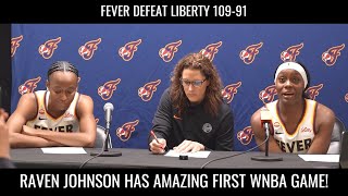 Raven Johnson Has Huge First WNBA Game For Fever