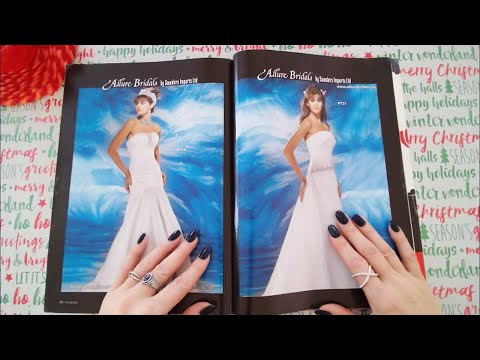 ASMR Gentle Page Turning Through Bridal Magazine | No Talking