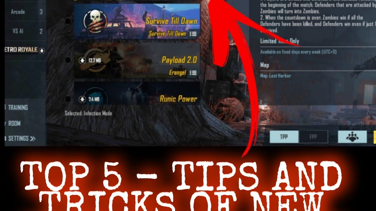 Top 5 Tips And Tricks Of New Infection Mode - Pubg Mobile