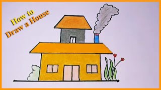 How to Draw a House | House drawing for kids