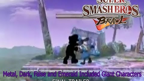 Super Smash Bros. Brawl Hack - Metal, Dark, False | Included Emerald Characters - Final Trailer