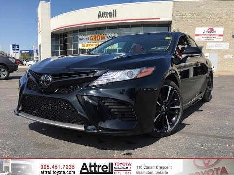 2018 Toyota Camry Xse V6 Red Leather Interior Attrell