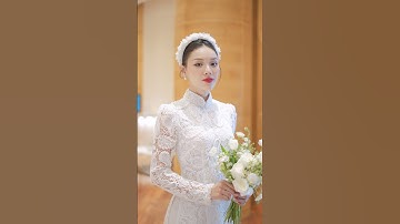 Áo dài cưới vải ren hiện đại, chất liệu hấp dẫn nhất trong thời trang #aodai #Tulip #Lover
