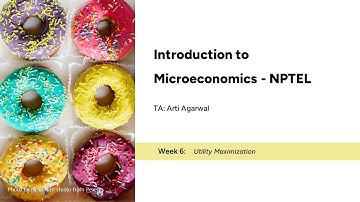 Week 6 - Utility Maximization