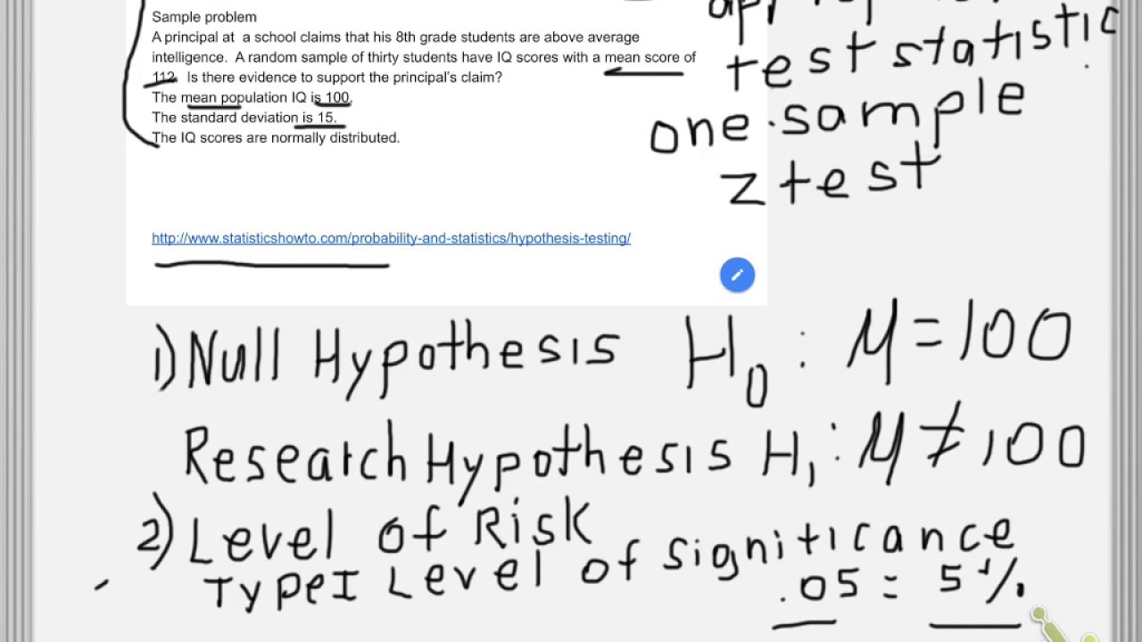 Assessment Ii Inferential Statistics Z Test