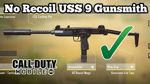 Best No Recoil USS 9 Gunsmith & Gameplay in COD Mobile | Call of Duty Mobile