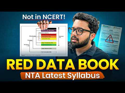 🚨 Red Data Book & IUCN Red List for NEET 2026 | Not in NCERT but in NTA Syllabus