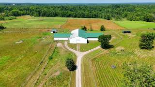Sprawling 26 Acre Farm with Indoor and Large Home in Hudson, Michigan