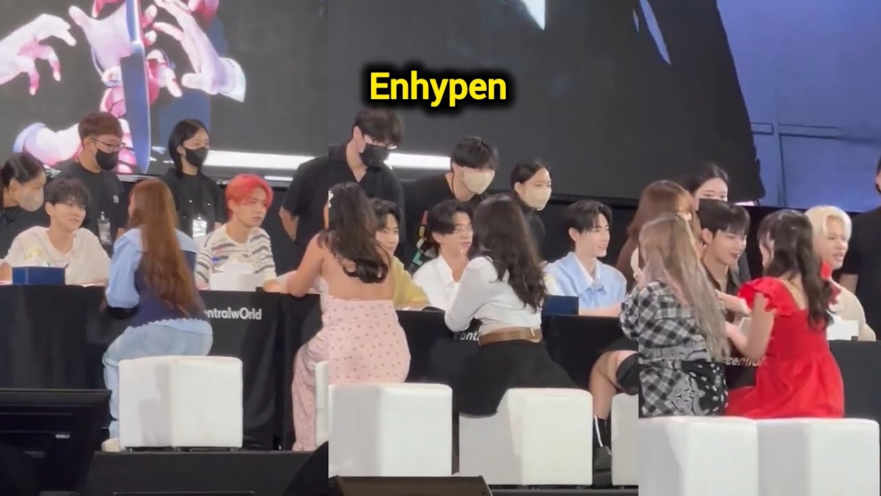 Enhypen At Shopee Fansign and Cafe Event In Thailand - YouTube