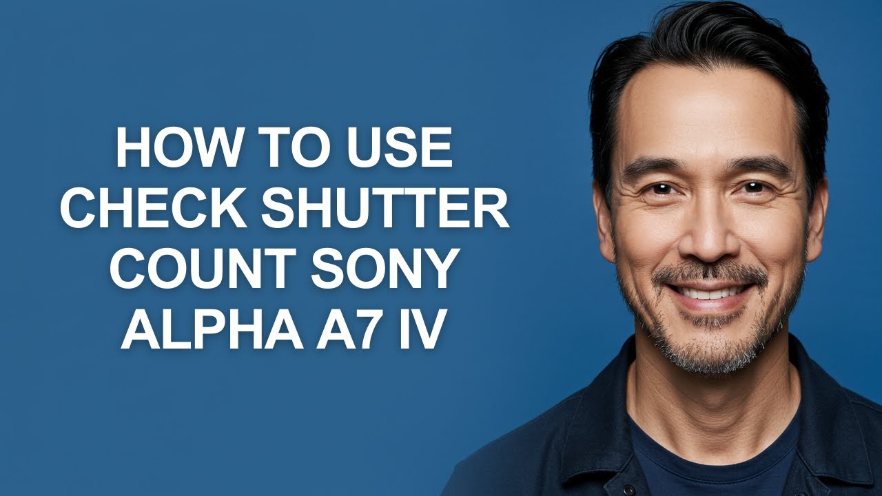 How to Use Check Shutter Count Sony Alpha A7 Iv - KevinHowTo