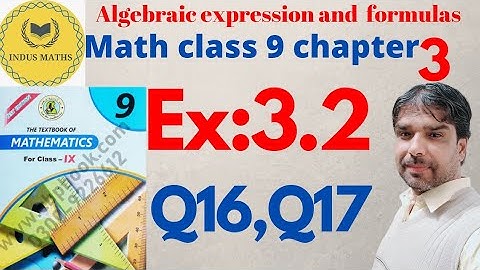Exercise 3.2 Q16 to Q17 || Class IX || Sindh Board chapter 3