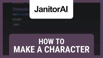How to Make a Character in Janitor AI