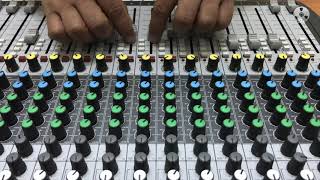 Mixing multi-track drums on an analogue console