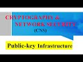 What is Public Key Infrastructure (PKI) | #PublickeyInfrastructure (PKI) Architecture Of PKI #cns