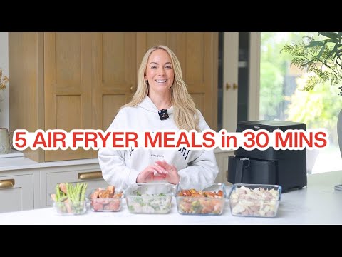 MEAL PREP + PLAN 🔥 5 AIR FRYER Freezer Meals in just 30 MINUTES!