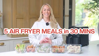 MEAL PREP + PLAN  5 AIR FRYER Freezer Meals in just 30 MINUTES!