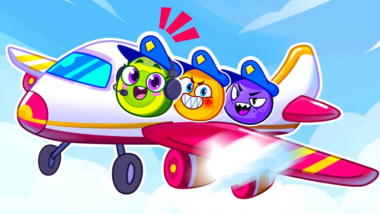 Safety Tips in Airplane | Police Rescue | Cartoons for Kids | by Pit & Penny Stories #cartoon #kids