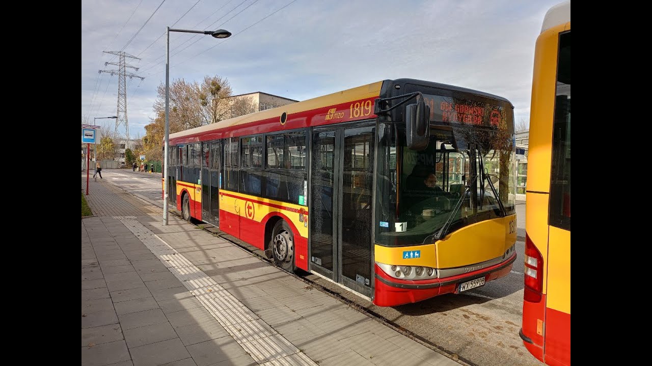 MZA Warszawa linia 221 k. Pl. Niemena/Dw. Gdański (Rydygiera), Solaris Urbino 12 #1819