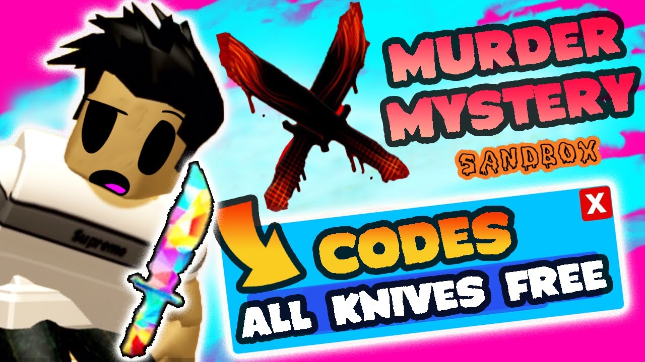 All Knives Free Code Murder Mystery X Roblox Kaleidoscope Knife Youtube - roblox murder mystery x sandbox codes free robux legit no