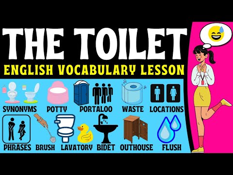 The Toilet in English | English Wordlist | Phrases | English Vocabulary Toilet | Synonyms ??